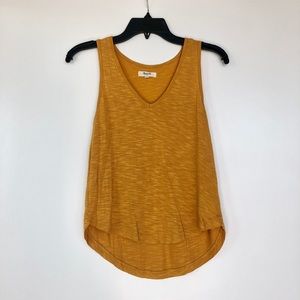 Madewell Anthem Crop Tank in Mustard Yellow NWOT